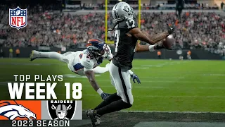 Raiders’ Top Plays From Week 18 Win vs. Broncos | 2023 Regular Season Week 18 | NFL