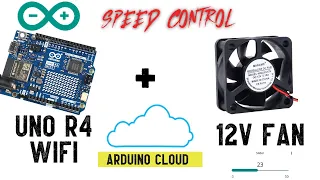 Arduino Cloud  Slider DC Motor SPEED control with UNO R4 WI-FI using TIP120 Transistor