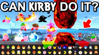 Which Kirby Hat Can Hit His Original Through The Lava? - Super Smash Bros. Ultimate