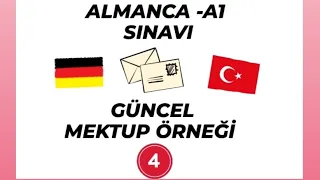 Almanca A1 Sınavı Mektup örneği. #almancakursu #almancaa1 #deutschlernen #deutschprüfung #keşfet