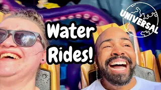 Getting Wet at Universal's Islands of Adventure! Bluto's & Jurassic Park