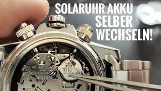 Anleitung: Akkuwechsel bei Solaruhren + Zeiger justieren. Seiko, Citizen, Epson, Miyota, Casio...