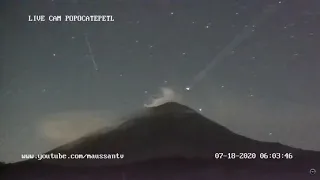 July 18, 2020, ~ Unknown Object ~ UFO ~ Popocatepetl Volcano, Mexico ~ Real-Time