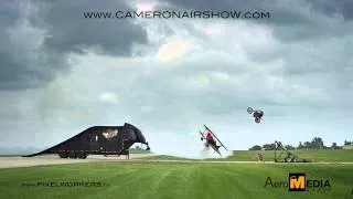 Crazy Stunt Motorcycle Jumps Airplane!