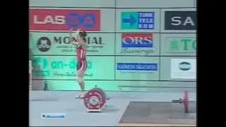 Weightlifting.European Championships.2002.Women.48 kg.Olena Zinovyeva N.Taylan S.Uljanova E.Giganti