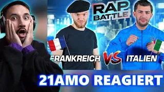 21AMO REAGIERT AUF "FRANKREICH vs ITALIEN (Rapbattle) |BIG DIFFERENCE"|21AMO