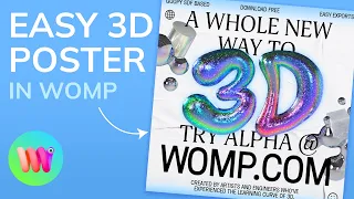 How to Create Easy 3D Posters with Womp! ✨