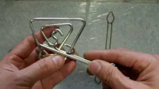 Metal ring and wire puzzle elementary to basic level part 1 of 2