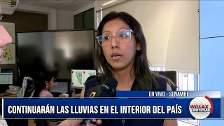 Willax Noticias Edición Mediodía - FEB 08 - 3/4 - CONTINUARÁN LLUVIAS AL INTERIOR DEL PAÍS | Willax