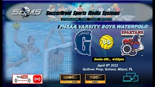 GULLIVER PREP. V-BOYS vs. MIAMI COUNTRY DAY V-BOYS... WATERPOLO RGNL. SEMI-FINALS - 04/08/2022
