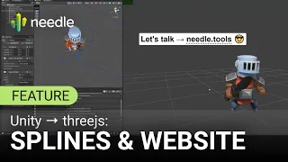 Unity → threejs: splines and website test