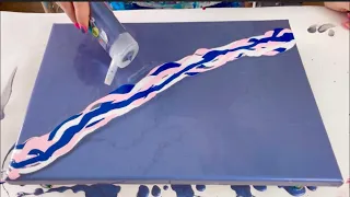 How to create a twist in a Dutch pour 🌪️acrylic paint pour, abstract fluid art