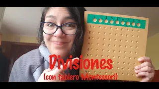 División (Tablero Montessori)