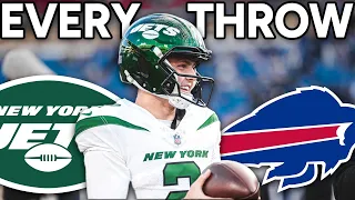 Zach Wilson EVERY THROW - Week 11 - New York Jets vs Buffalo Bills Highlights