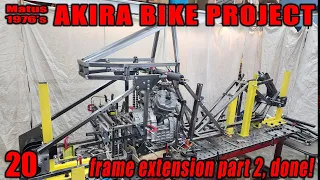 Akira Bike Project - 20 - frame extension done!