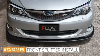 Subaru Impreza WRX/RS G3 Front Lip Splitter Install Guide