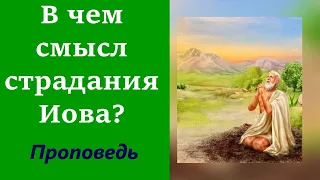 В чем смысл страдания Иова? Проповедь. Владимир Красный. Иов 1:1. Иов 19:25-27.