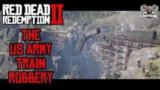 THE US ARMY TRAIN ROBBERY! RED DEAD REDEMPTION 2 GAMEPLAY!