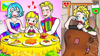 [🐾paper doll🐾] Rainbow and Friend Poor vs Rich One Colored Love | Rapunzel Compilation 놀이 종이