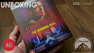 The Running Man 4k UltraHD Blu-ray slipcovered steelbook Unboxing