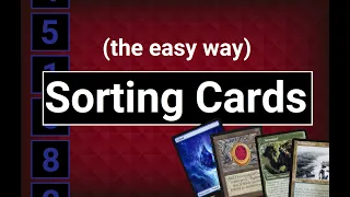 The FASTEST way to sort and store your Magic the Gathering cards