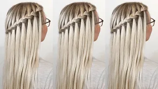 How To Waterfall Braid Your Own Hair For Beginners - Easy Step By Step Talk Through