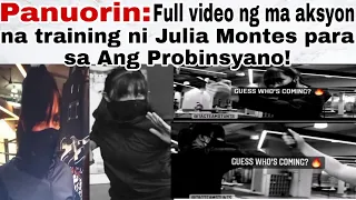 Julia Montes at Coco Martin Updates!/Full video ng combat training ni Julia! Training Day 1
