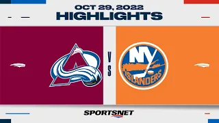 NHL Highlights | Avalanche vs. Islanders - Oct. 29, 2022