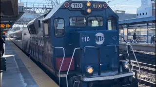 Ride on MN train #1922 from Bridgeport to Waterbury plus Bridgeport rail fanning. 12/14/22