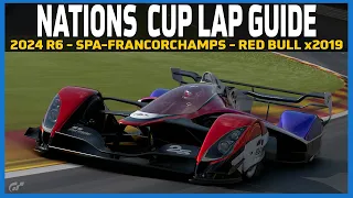 GT7 2024 Nations Cup Lap Guide - Circuit de Spa-Francorchamps - Red Bull x2019