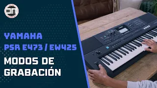Como grabar en el teclado Yamaha PSR E473 y PSR EW425