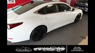 2019 Lexus ES 350 in White Pearl at Autos of Dallas