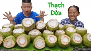 Bà Tân Vlog - Thử Thách Làm 50 Quả Thạch Dừa Siêu To Khổng Lồ