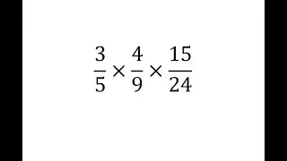 Multiplying Three Fractions (Positive) Ex 1
