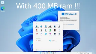 Windows 11 with 400 MB ram|| Finding out the minimum requirements of windows 11 RAM