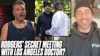 Aaron Rodgers Talks Going To LA To Visit With Doctor Over Broken Toe | Pat McAfee Reacts