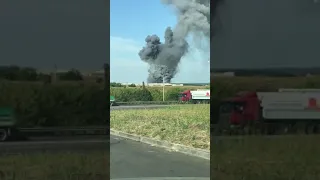 Сильный пожар в Белгороде