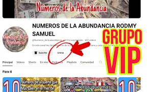 Se habilitó el grupo VIP para números de la suerte 🍀🍀💰💰números de la Abundancia 🍀💰💰