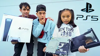 Destroying Our Little Sister's PS4, Then Giving Her A PS5!