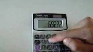 Cool calculator trick