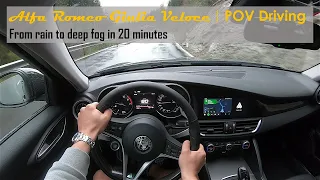 Alfa Romeo Giulia 2.0 Q4 | POV Hill Climb Swiss Mountain Road (ASMR)