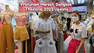 Walking tour-Pratunam Market (EP-4) update 2023 Best Wholesale Clothing Market in Bangkok #pratunam