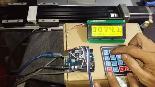 CKD learn - Arduino Big text LCD - Keypad - Accel Stepper & Linear