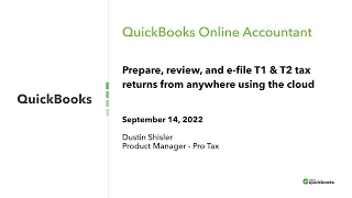 How to prepare, review, and e-file T1 & T2 tax returns with Pro Tax from anywhere