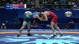 1/8 FS - 74 kg: E. NEDEALCO (MDA) v. Z. KHADJIEV (FRA)