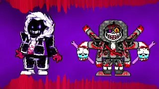 dustdust!insanity!insanity Sans vs mirrored sociopath!sociopath