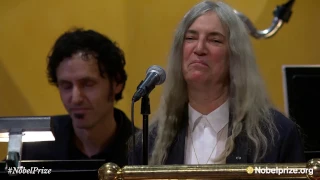 Patti Smith performs Bob Dylan's "A Hard Rain's A-Gonna Fall" - Nobel Prize Award Ceremony 2016