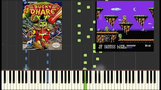 Bucky O'Hare (NES) - Green Planet Theme [Piano Cover Synthesia Tutorial]