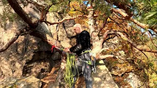Climbing-Lezení Kapucínské skály,  Kouřová stěna