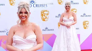 "Amy Hart Stuns in Plunging Ball Gown | BAFTA 2024"